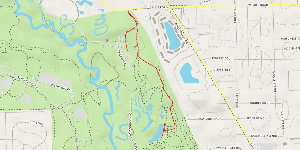 Map of the trail for Yellow (Main Trail) - Yellow (Main Trail)