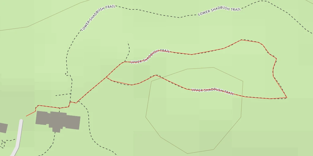 Map of the trail for AI - Burgess Overlook