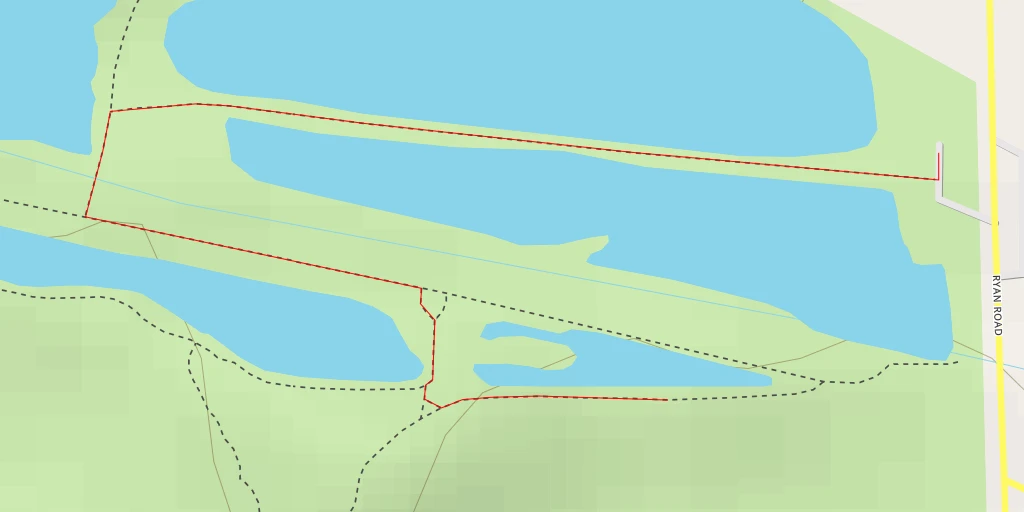 Map of the trail for Ryan Road