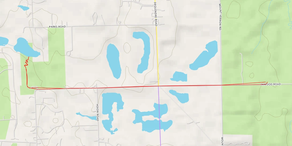 Map of the trail for Pebble Beach Drive