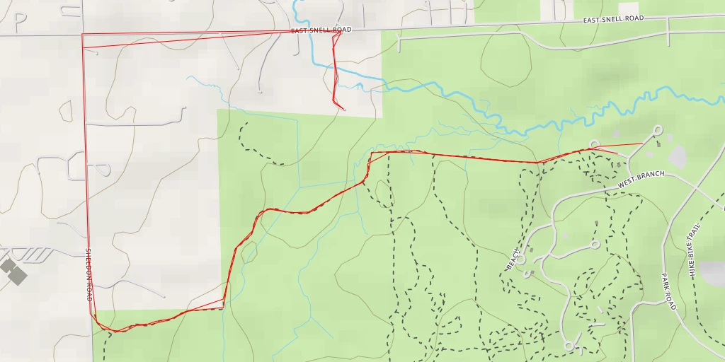 Map of the trail for #26-#27 - #26-#27