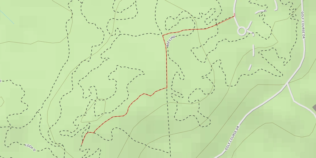 Map of the trail for Mt. Sheldon