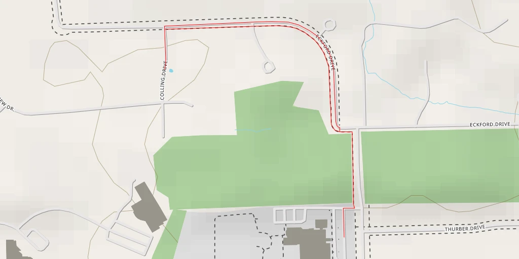 Map of the trail for Colling Drive