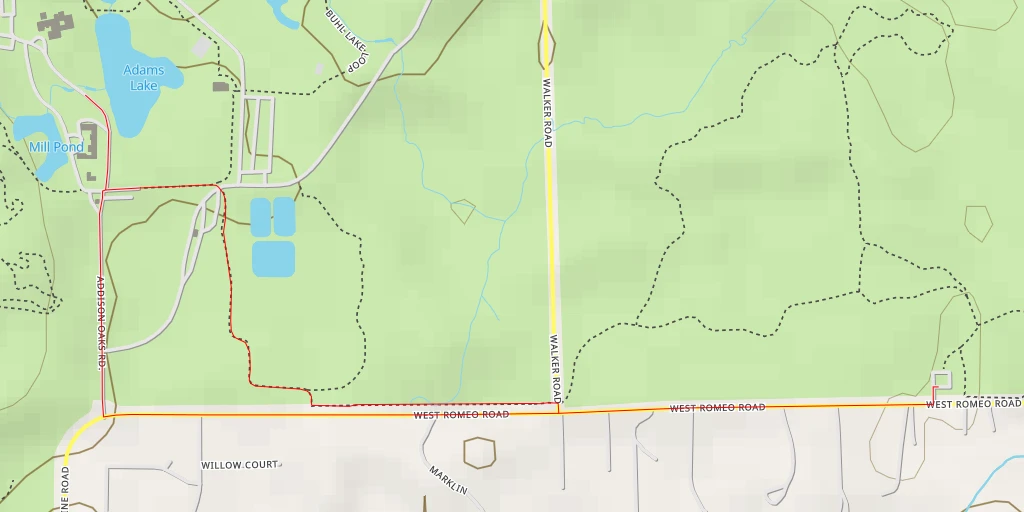 Map of the trail for Buhl Lake Loop - Buhl Lake Loop