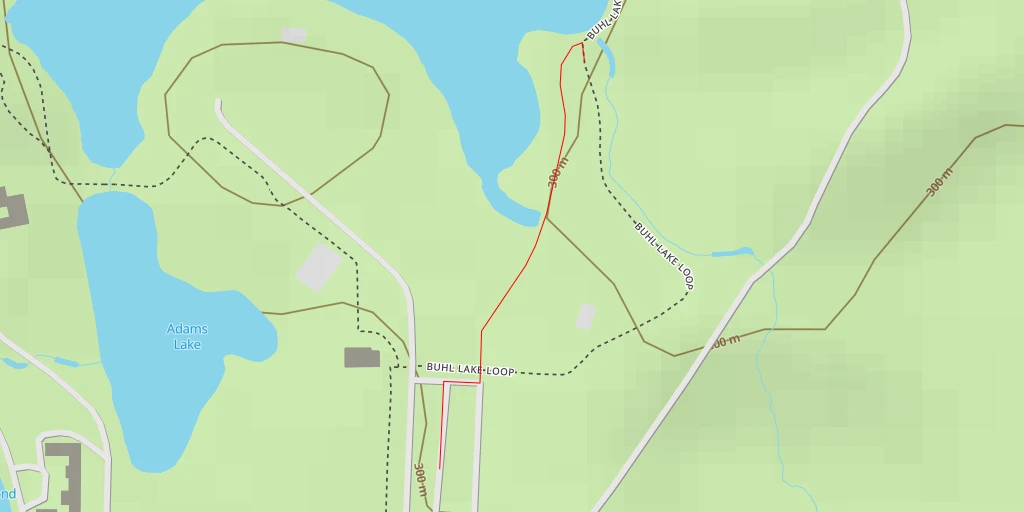 Map of the trail for Buhl Lake Loop - Buhl Lake Loop