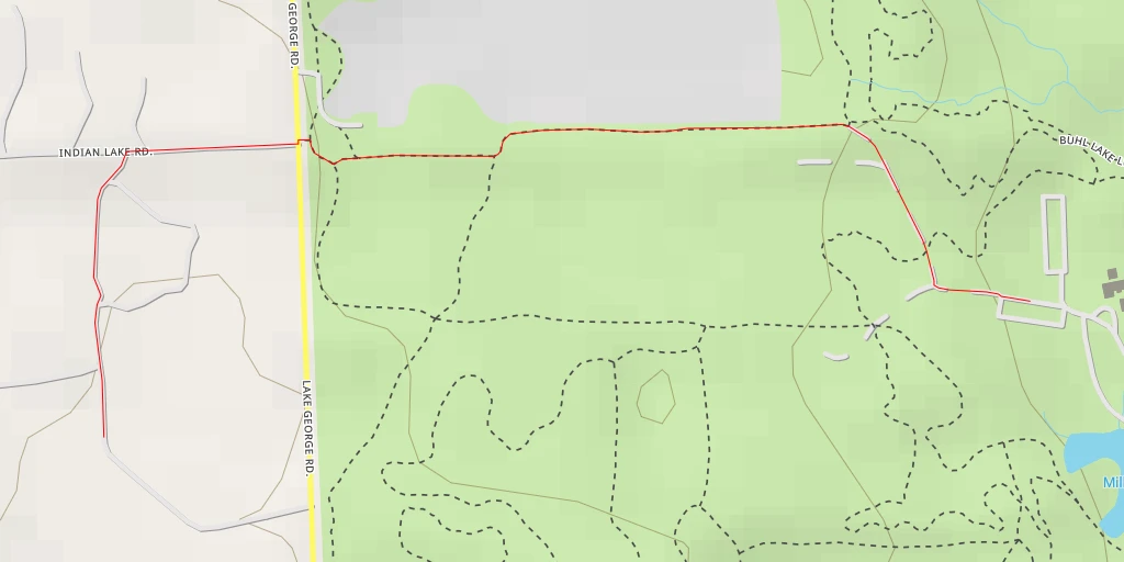 Map of the trail for Indian Lake Road - Indian Lake Road