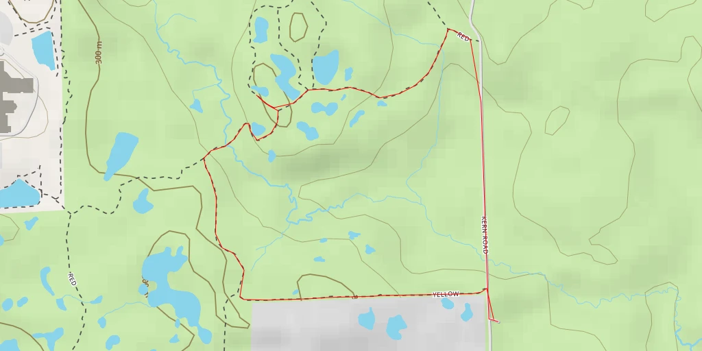 Map of the trail for Red Trail - Red Trail