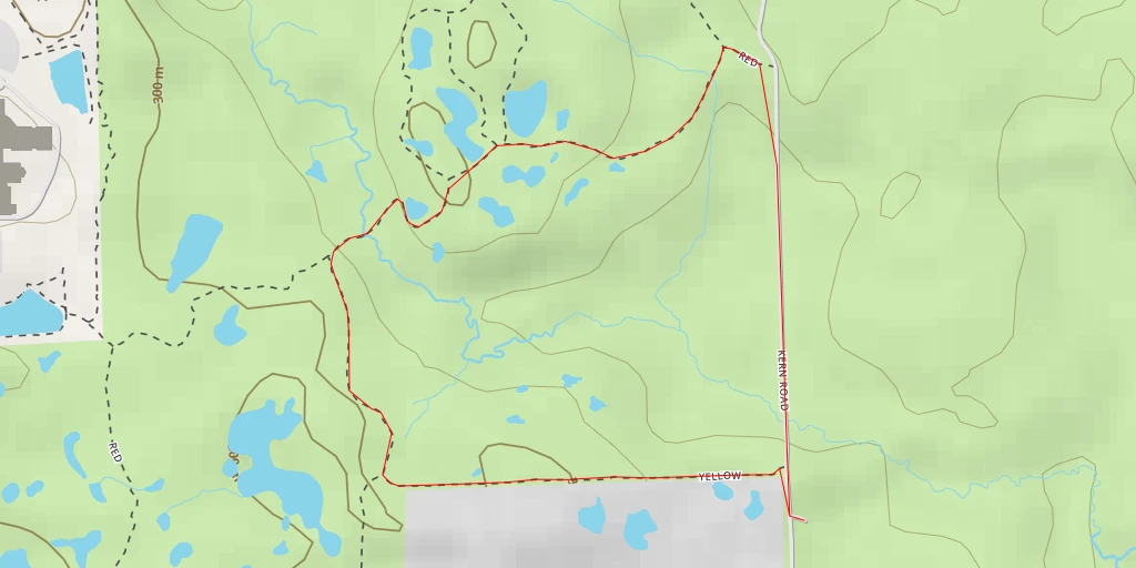 Map of the trail for Red - Red