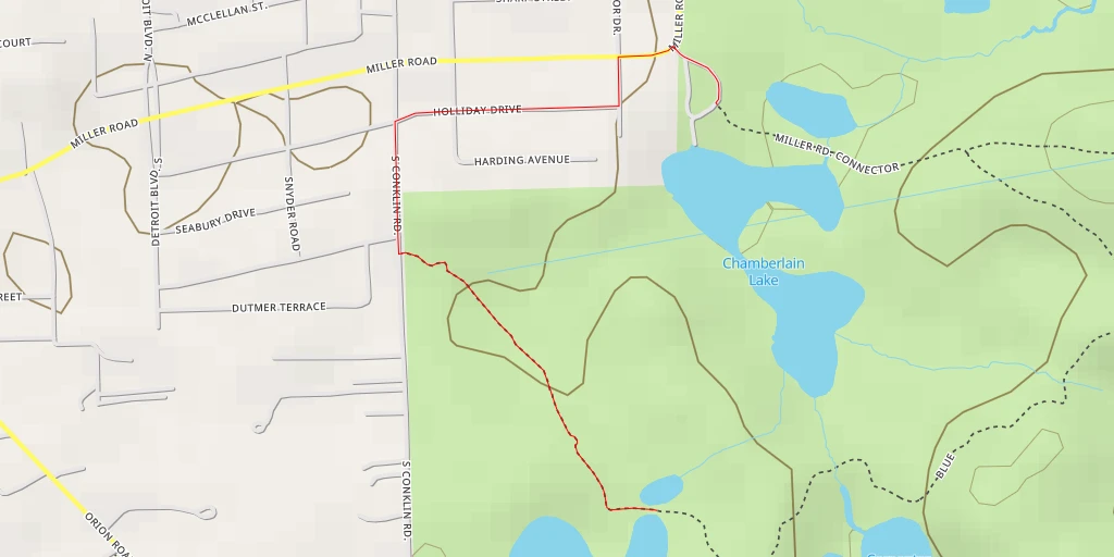 Map of the trail for Conklin Road Connector - Conklin Road Connector