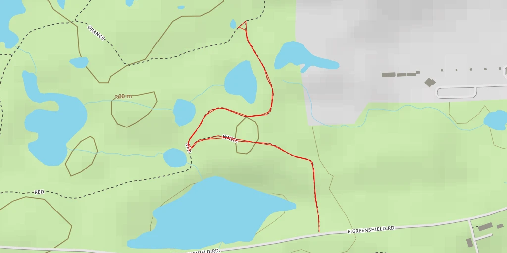 Map of the trail for Red Trail - Red Trail