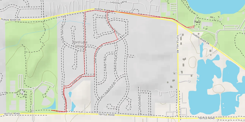 Map of the trail for Textile Road