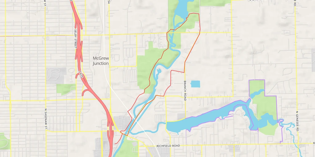 Map of the trail for Stepping Stone Falls