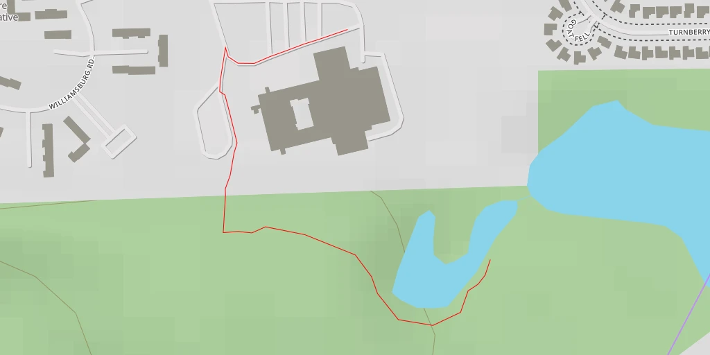 Map of the trail for Scarlett Mitchell Nature Area - Platt Road - Ann Arbor