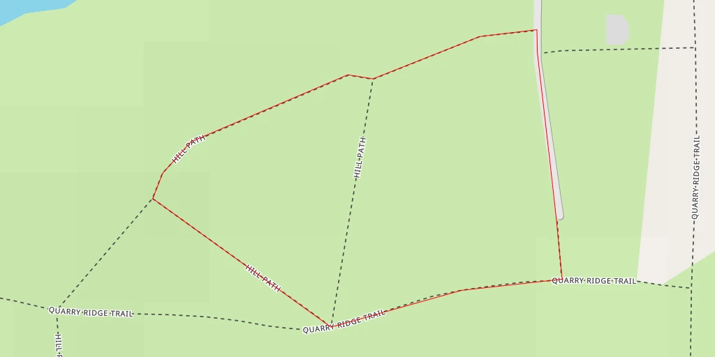 Carte de l'itinéraire :  Hill Path - Hill Path