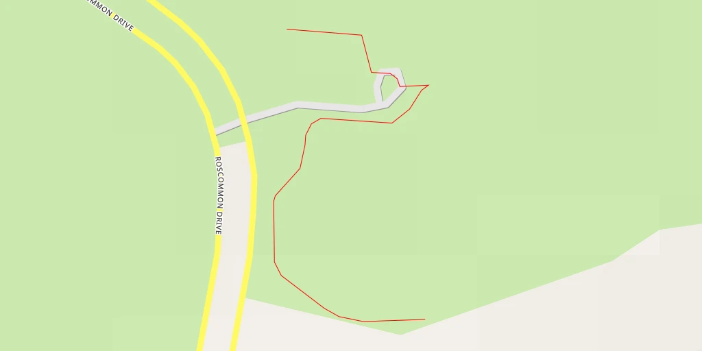 Map of the trail for Windy Knoll Golf Club - Roscommon Drive - Springfield