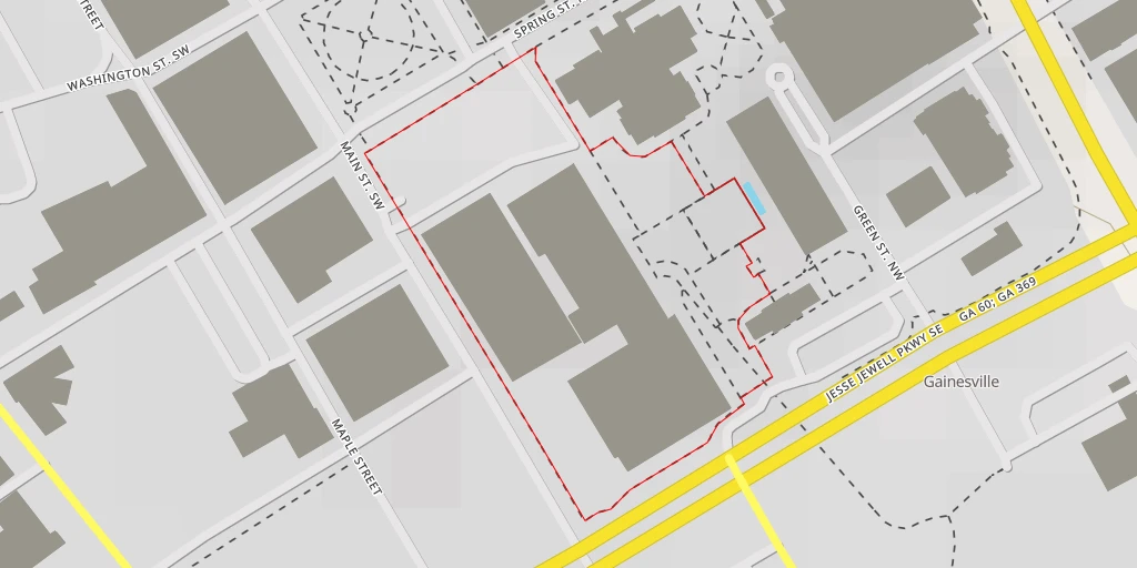 Map of the trail for The Veterans Courtyard Path - The Veterans Courtyard Path - Gainesville