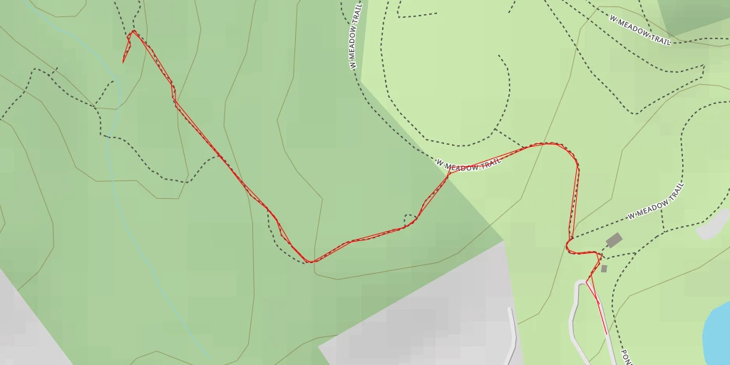 Map of the trail for Ravine Loop Trail