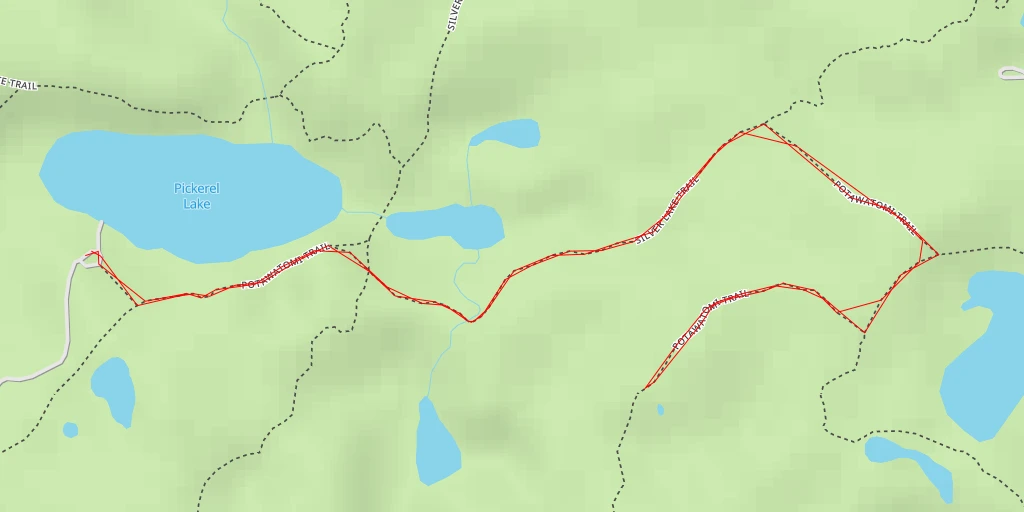 Map of the trail for Potawatomi Trail - Potawatomi Trail