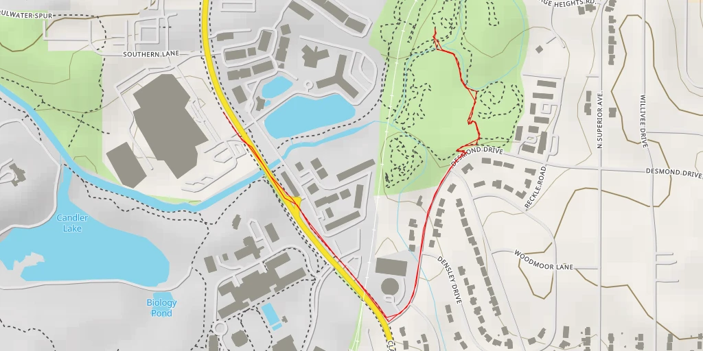 Map of the trail for Mason Mill Central - Mason Mill Central