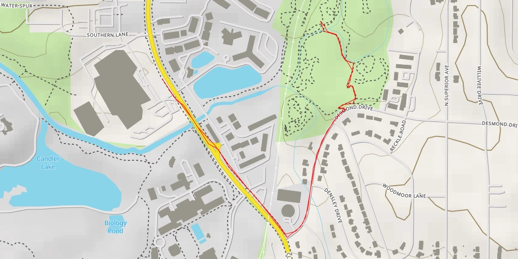 Map of the trail for Mason Mill Central - Mason Mill Central