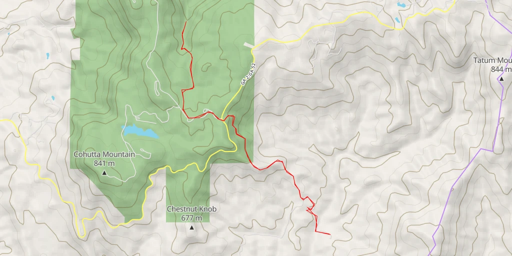 Map of the trail for Mill Creek Falls (2) 50