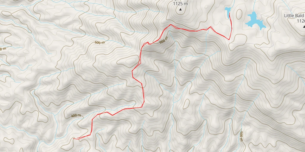 Map of the trail for Beaver Pond