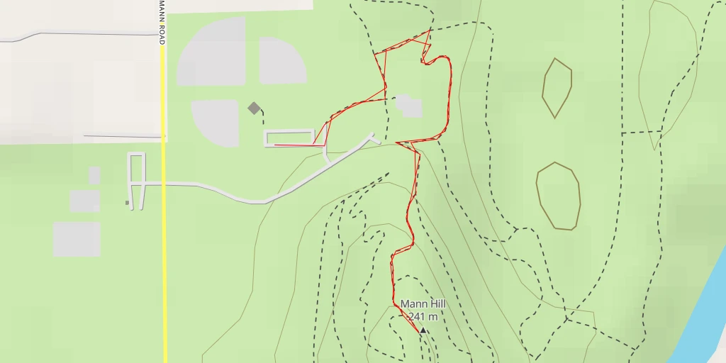 Carte de l'itinéraire :  Mann Hill