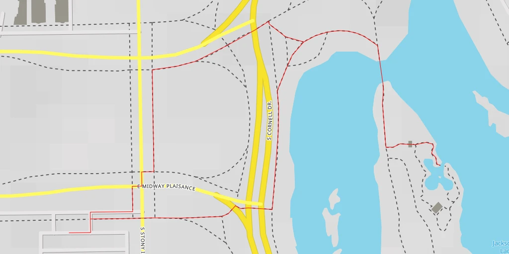 Map of the trail for Garden of the Phoenix - Moon Bridge - Chicago