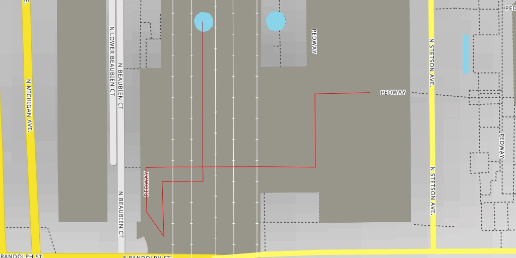 Carte de l'itinéraire :  Prudential Plaza - Chicago