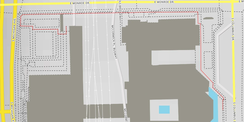 Carte de l'itinéraire :  The Art Institute of Chicago - South Michigan Avenue - Chicago