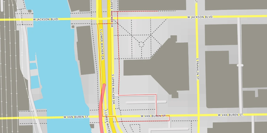 Map of the trail for AI - SkyDeck Chicago Willis Tower