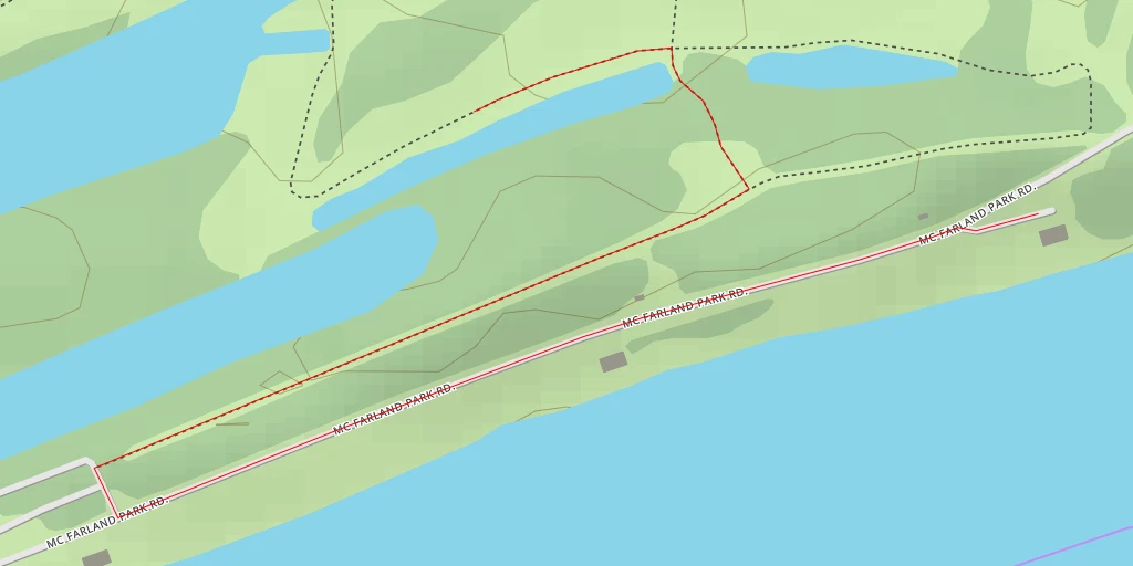 Map of the trail for Mc Farland Park Road - Mc Farland Park Road - Florence