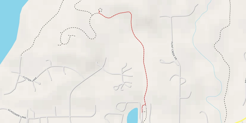 Map of the trail for AI - Buoy Court - Lake Barrington