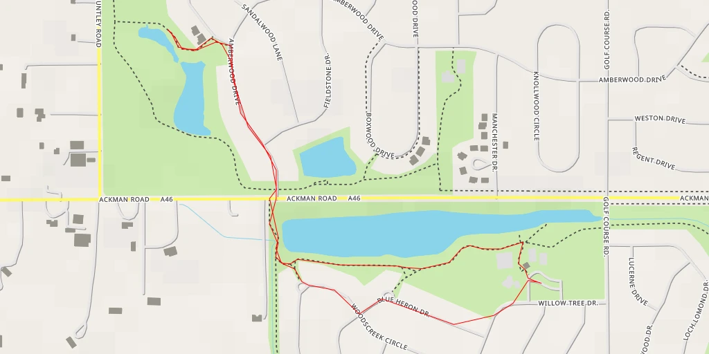 Map of the trail for Dovercliff Way - Dovercliff Way