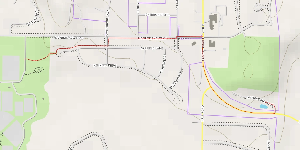 Carte de l'itinéraire :  Autumn Ridge Lane