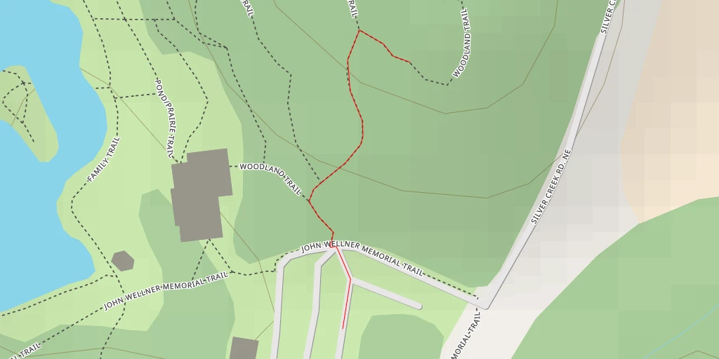 Map of the trail for AI - Quarry Hill (East Hill)