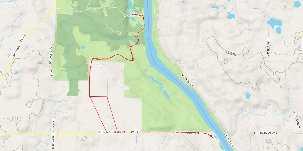 Map of the trail for Wild Mountain Road - Wild Mountain Road