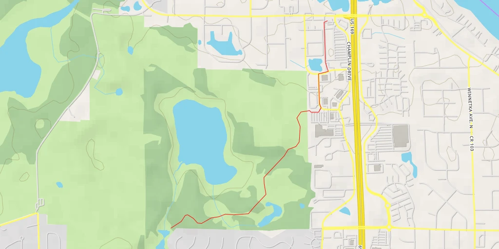 Map of the trail for Grizzland