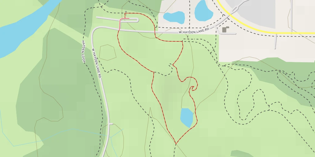 Map of the trail for Loop A - Loop A