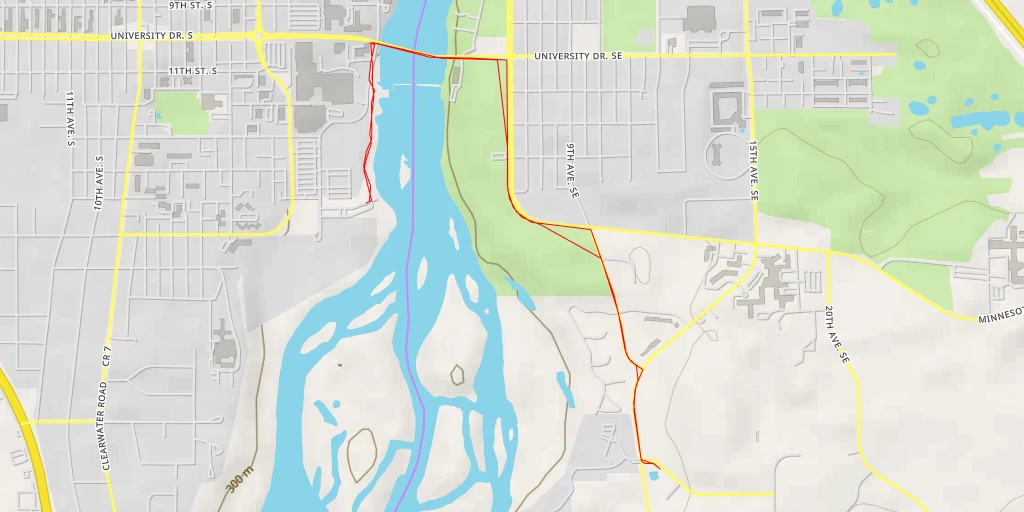 Map of the trail for St. Cloud