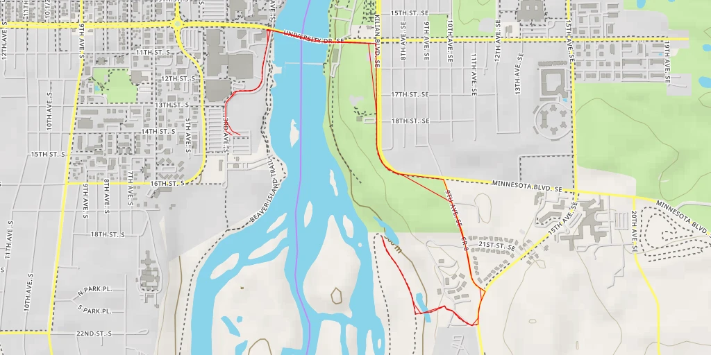 Carte de l'itinéraire :  Liberty Glen Loop - Liberty Glen Loop - St. Cloud