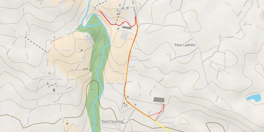 Map of the trail for Vista a la cañada