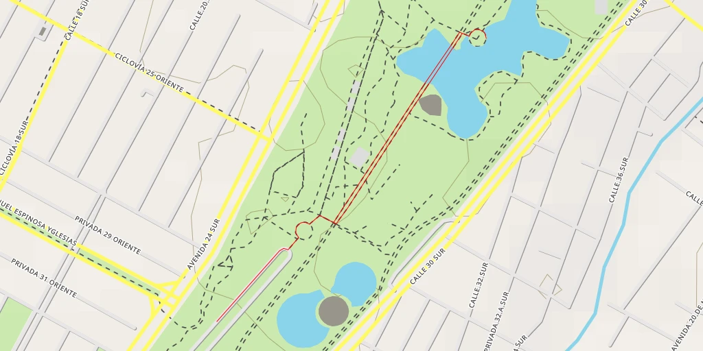 Map of the trail for Vista al lago - Vista al lago