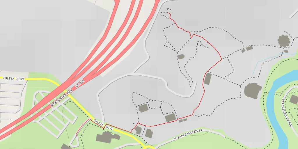 Map of the trail for AI - Treetop Overlook