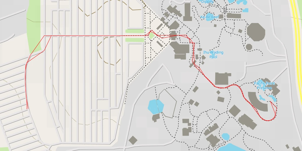 Map of the trail for SeaWorld San Antonio - Sea World Drive - San Antonio