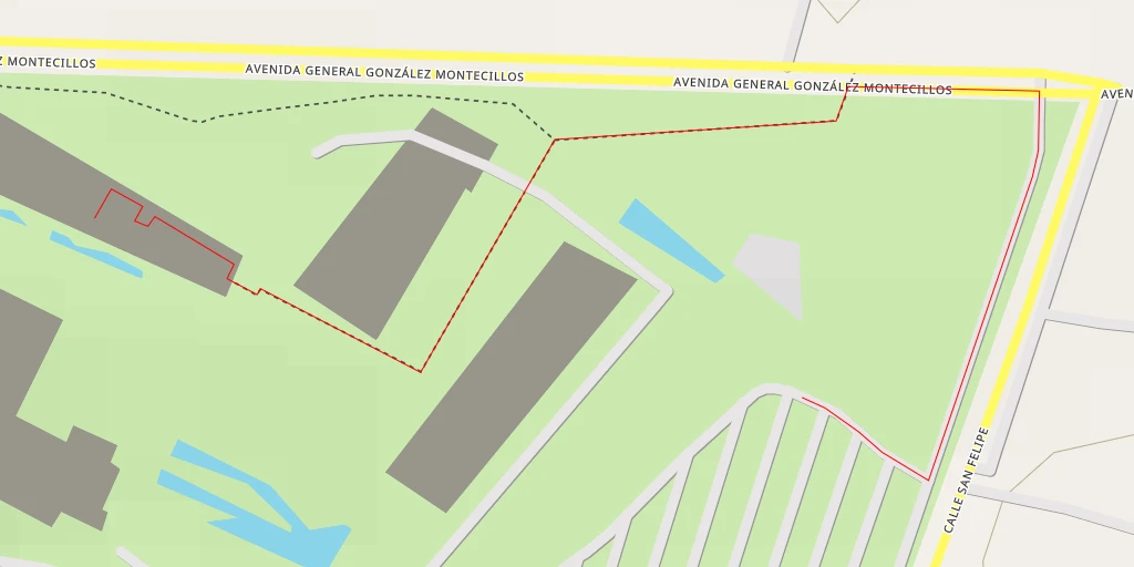 Map of the trail for Centro Cultural Mexiquense Bicentenario - Carretera México-Texcoco