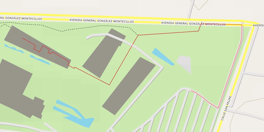 Map of the trail for Centro Cultural Mexiquense Bicentenario - Carretera México-Texcoco