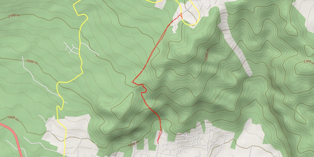 Map of the trail for Calle de la Estación