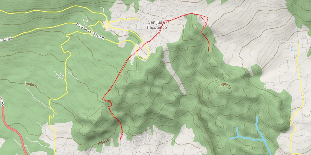 Map of the trail for Camino Viejo a San Juan