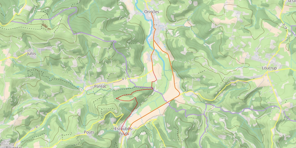 Carte de l'itinéraire :  Chemin de Respouey - Chemin de Respouey